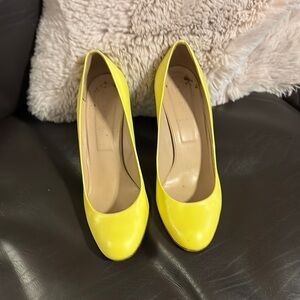 J. Crew Yellow Heels Vibrant Classic Design